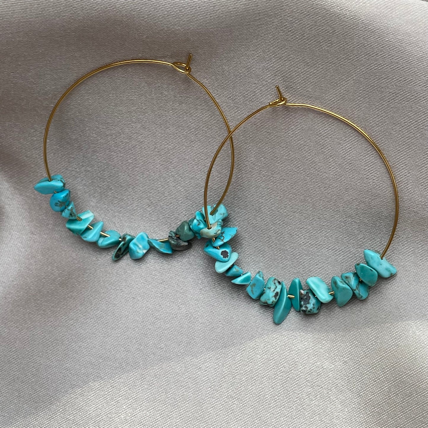 Boucles d'Oreilles Turquoise
