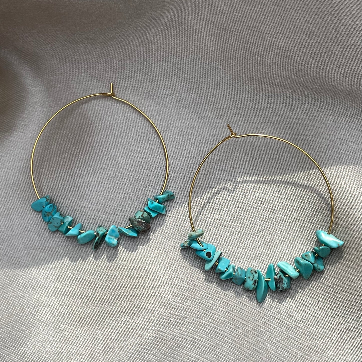 Boucles d'Oreilles Turquoise