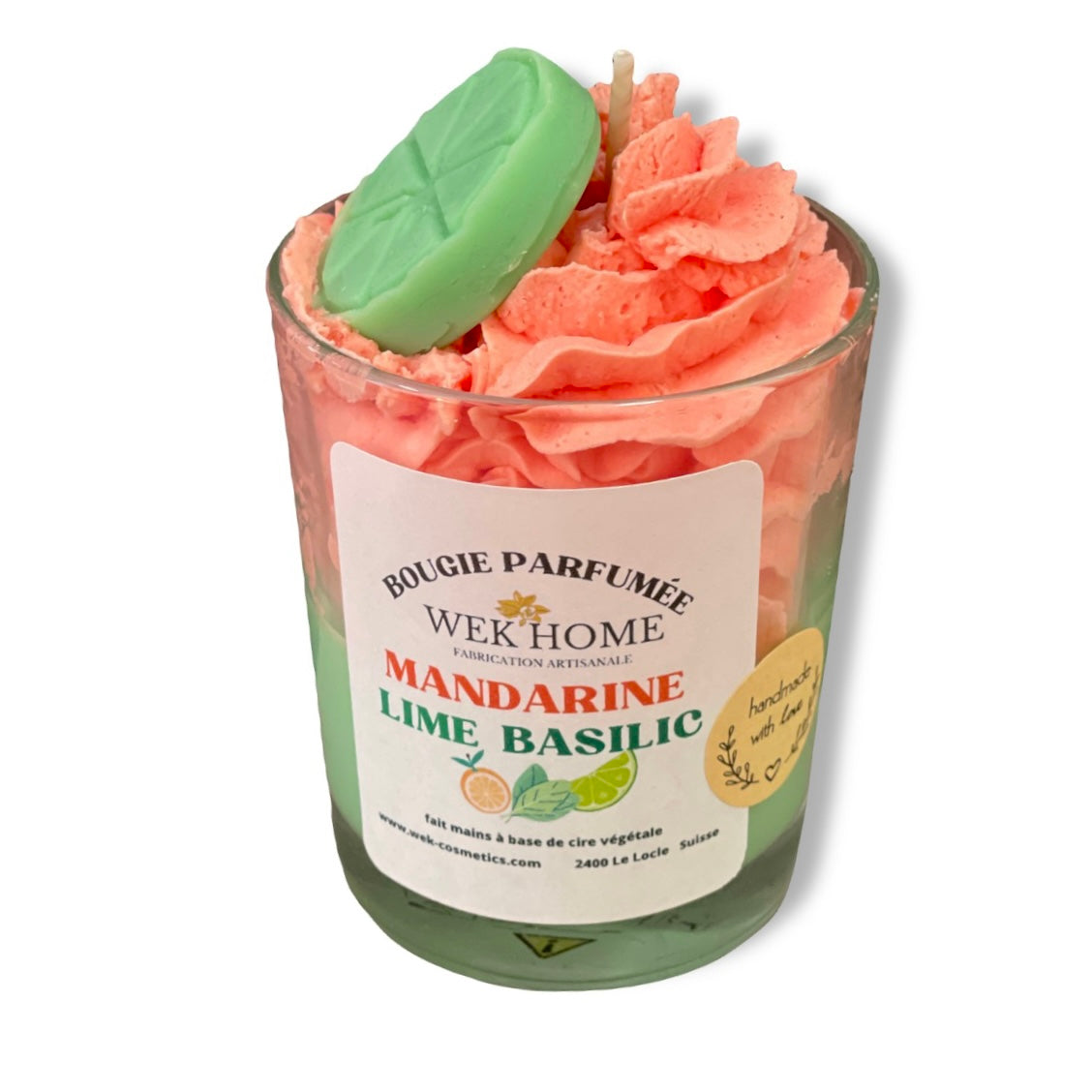 Bougie Parfumée Mandarine Lime Basilic